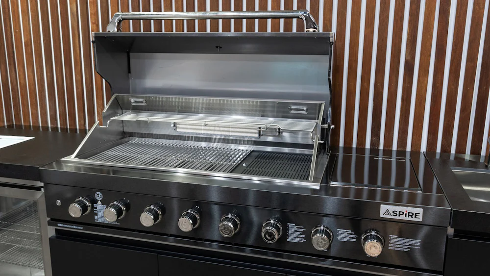 Aspire 6 Burner BBQ Outdoor Modular Kitchen with Double Fridge & Floor Cabinet - Image 4