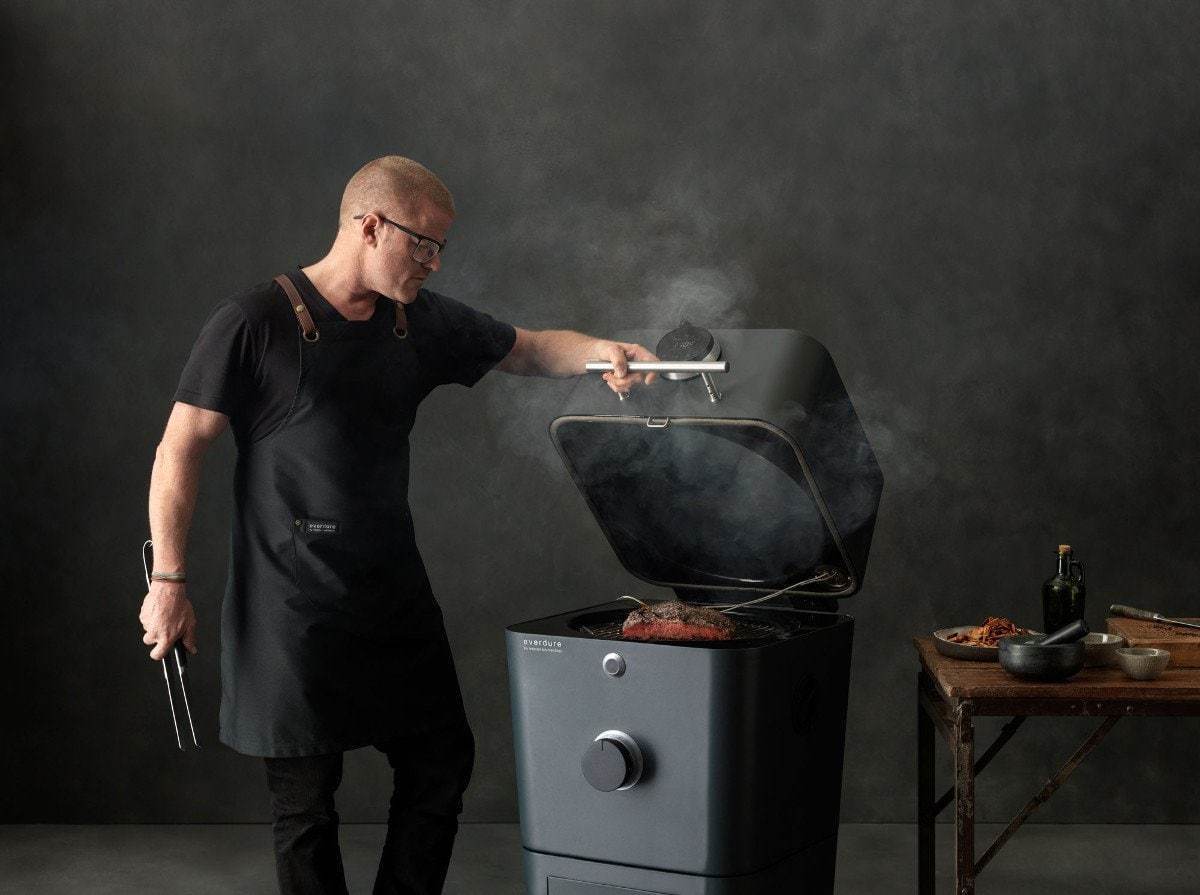 Everdure by Heston Blumenthal 4K Electric Ignition Charcoal BBQ Oven (Black) - Image 4