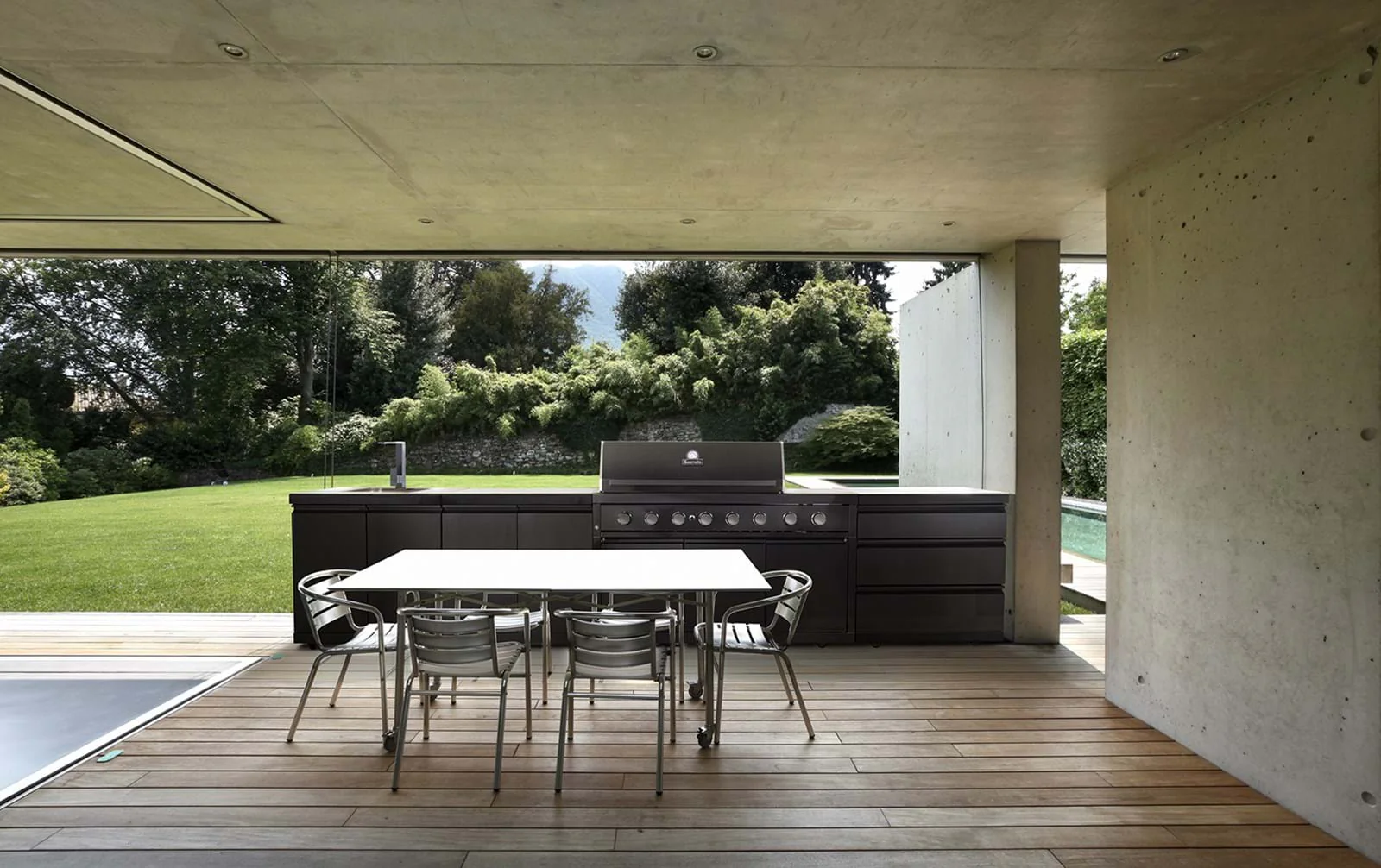 Gasmate Nova MK2 Graphite Outdoor Kitchen with Drawers, Sink, BBQ, Single Door Fridge + Top and Storage - Image 13