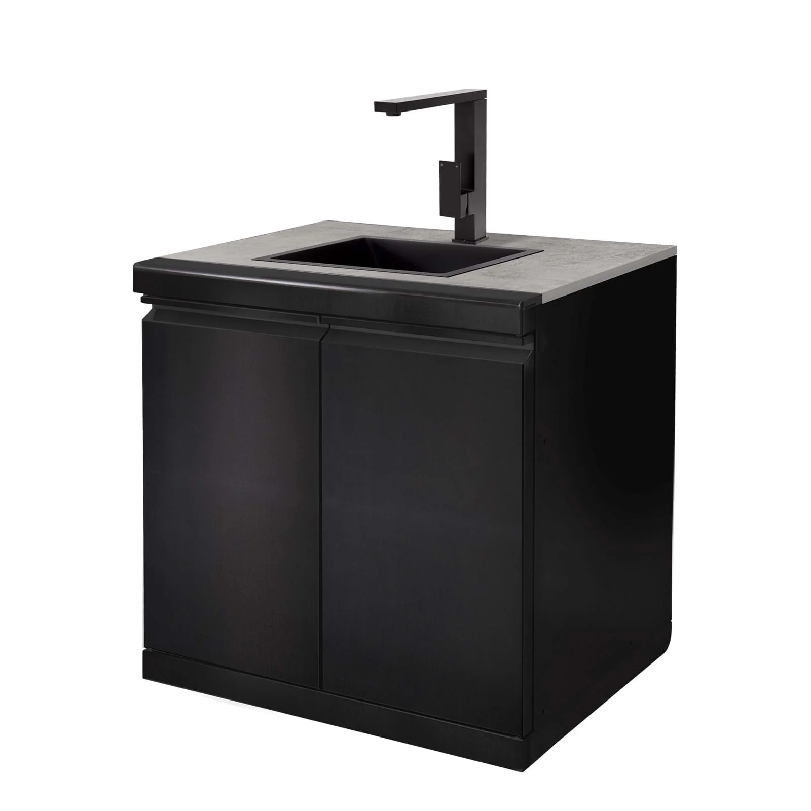 Gasmate Nova MK2 Graphite Outdoor Kitchen with Drawers, Sink, BBQ, Single Door Fridge + Top and Storage - Image 14