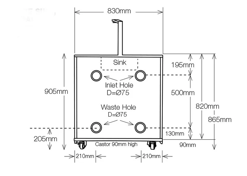 Gasmate Nova Graphite Sink, Bin & Storage Module - Image 4