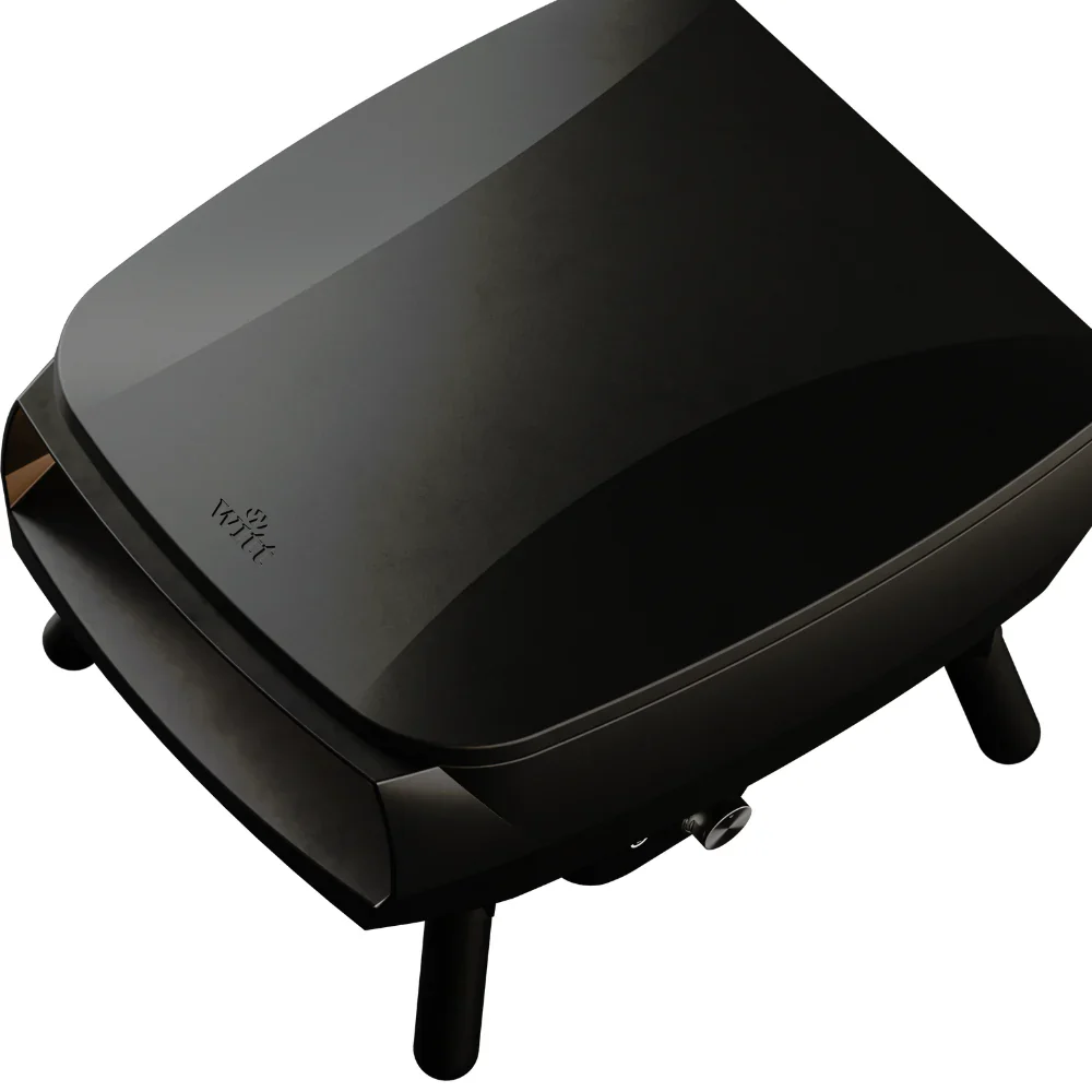 WITT Piccolo Rotante Gas Pizza Oven with Rotating Stone - 13 Inch - Black - Image 5